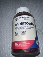 Nutricost Kids Melatonin Gummies 1mg, 120 Gummies, Strawberry Flavored