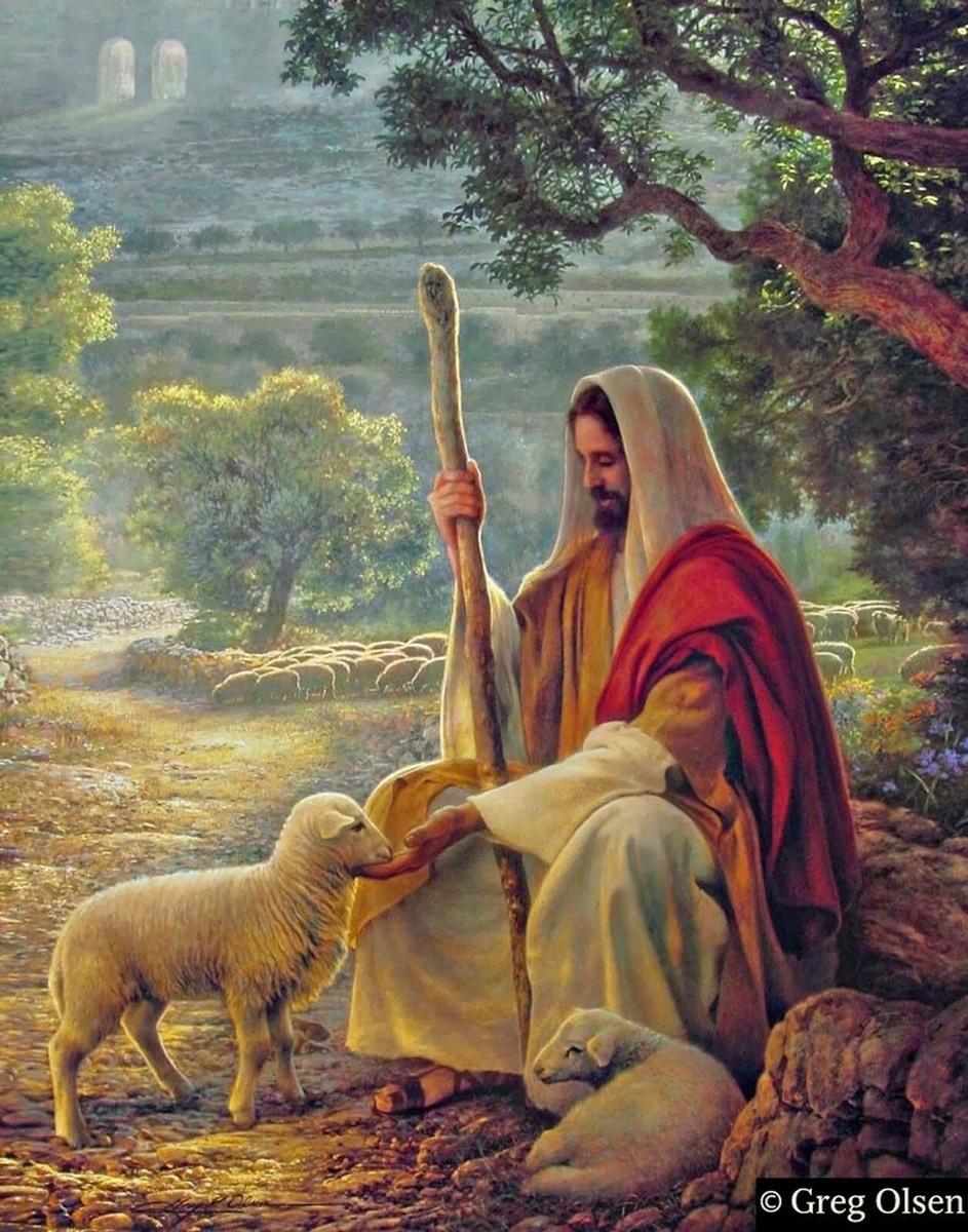 The Good Shepherd JESUS CHRIST WITH LOST SHEEP #8 - 8
