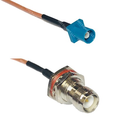 RG316 Fakra Z Male to RP-TNC FEMALE BULKHEAD RF Cable Rapid-SHIP LOT