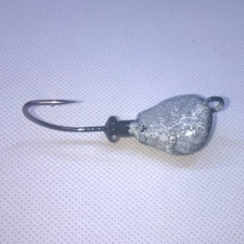 10 SPARKIE BLACKFISH JIGS  *BLACK WHITE CRACKED* Jigs Heads Tautog  T&A Jig TOG 