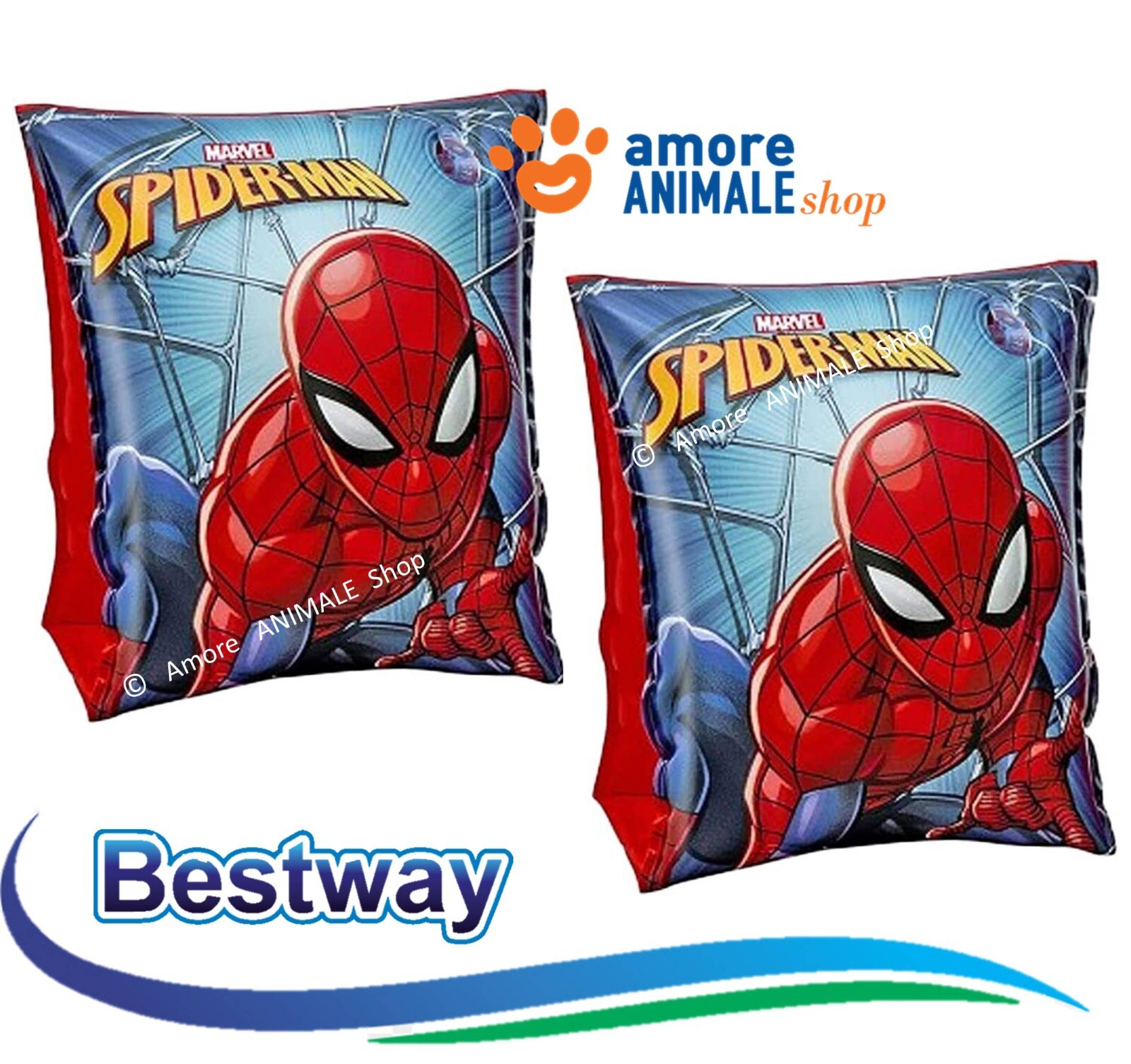 Bestway Manguitos Niños SPIDER-MAN → 23x15 cm Inflables Mar, Piscina / 98001