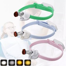 Dental Cordless 5W LED Lightweight Silicone Headlamp Ajustable Headlight 3 Color
