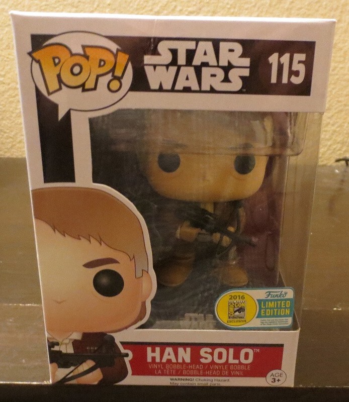 Funko Pop! Star Wars #115 Han Solo 2016 SD CC Exclusive with pop protector