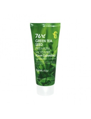 FARM STAY Green Tea Seed Premium Moisture Foam Cleansing 100mL