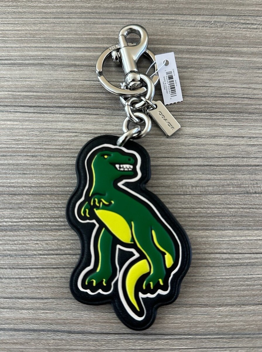 Coach バッグチャーム T Rex NWT Coach Leather Rexy T-Rex Dinosaur Sticker Bag Charm Key