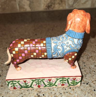 Jim Shore LONGFELLOW Dachshund Dog Heartwood Creek Figurine 2005