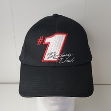 #1 Racing Dad Hat Signatures Black Red Nascar Race Car Fathers Day Baseball Cap