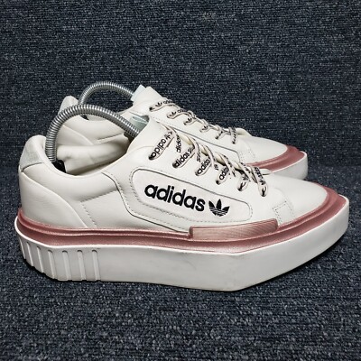 Adidas Originals Hypersleek Womens 7.5 Platform White Rose Gold Shoes FV4084