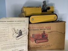 Vintage Saunders Swaydar Toy Co Marvelous Mike Electromatic Tractor Dozer In BOX
