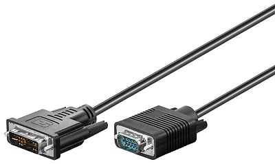 2m DVI (12+5) -> VGA (DSUB15) Kabel               #h047