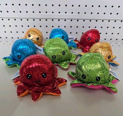 Lot Of 8 Goffa Octopus Plush Shiny Sparkle #1 Toy Plush Valentine s Easter NWT