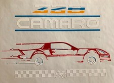 Original Vintage Chevy Z28 Camaro Chevrolet Car Iron On Transfer