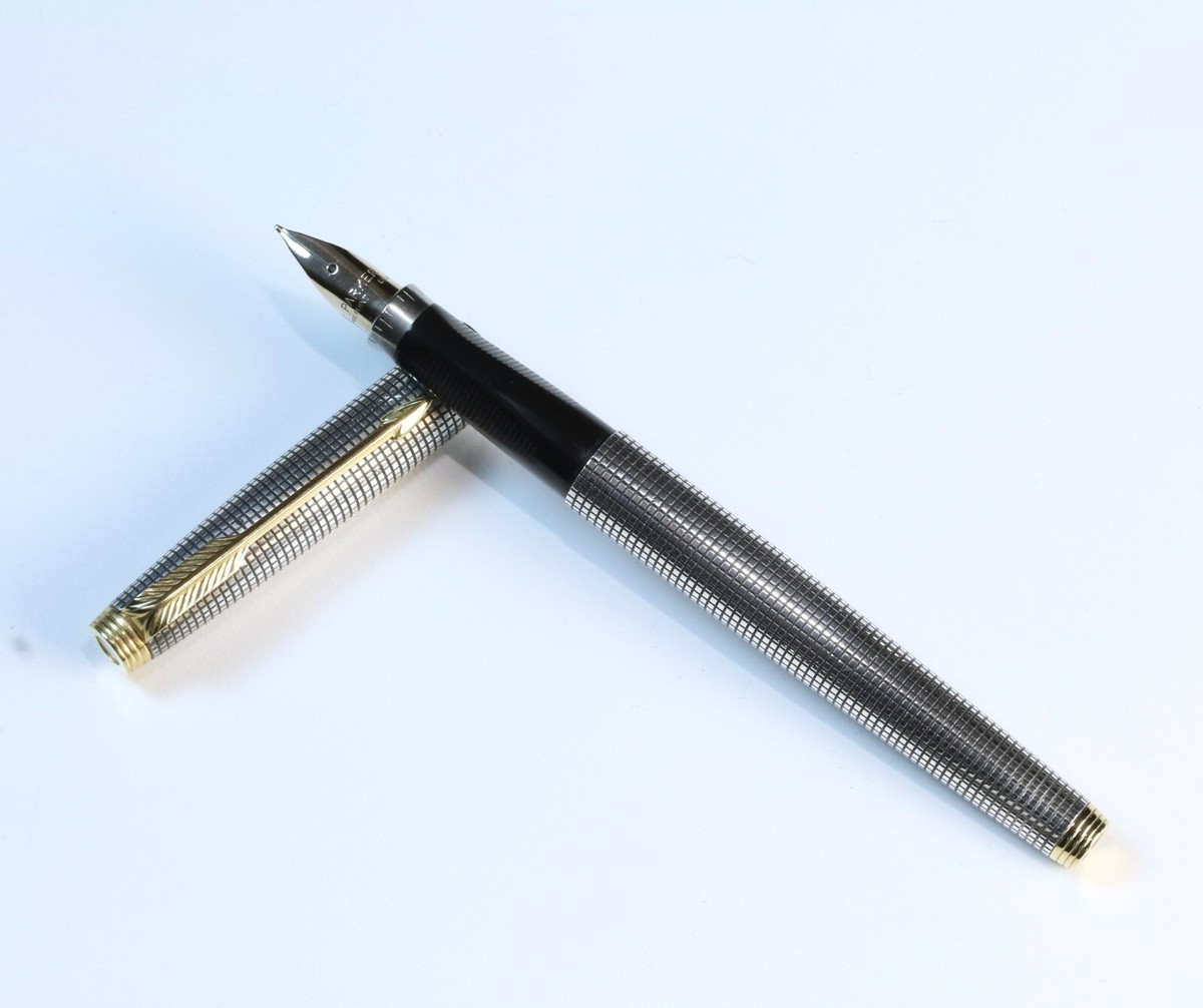 筆記具 PARKER 75 STERING SILVER CISELE 14K XF VINTAGE PARKER 75 STERLING SILVER CISELE VERMEIL FOUNTAIN