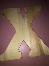 X Wood Letter Wall Decor 8 Inch