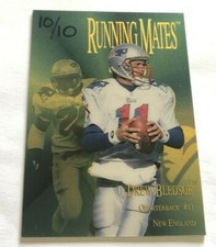 1996 CE President's Reserve Running Mates GOLD Drew Bledsoe Curtis Martin 10/10