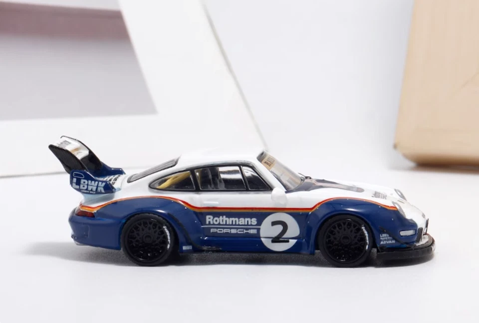 Top 1:64 RWB 993 #2 LBWK Racing Sports Classic Model Diecast Metal Car - Image 3 of 4