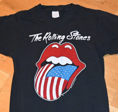 1981 THE ROLLING STONES* vtg rock concert 81 USA Tour tee t-shirt