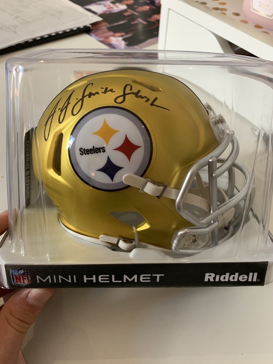 Juju Smith Schuster Signed Autographed Mini Helmet Full Signature Total  Sports
