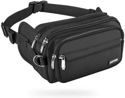 AGPTEK Marsupio, Marsupio Uomo Donna con 5 Tasche, Marsupio Grande Sportivo  | eBay