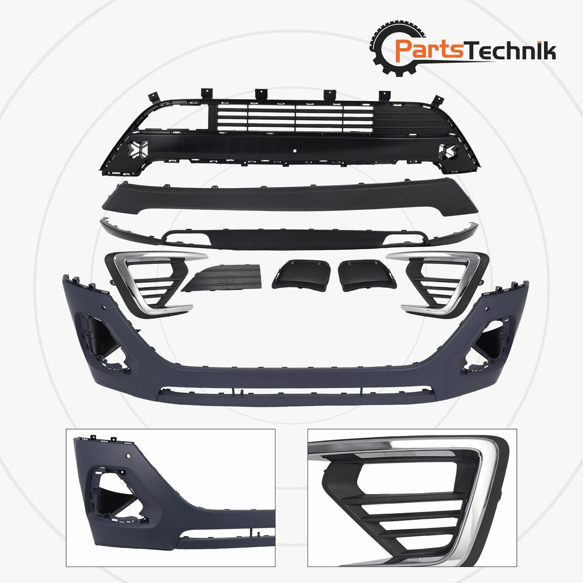 For 2018 2019 2020 2021 Ford Expedition Front Bumper Cover w