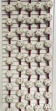 (5) Strands Of  Popcorn & Cranberry Christmas Garlands.      68” Long