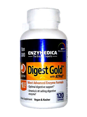 ENZYMEDICA DIGEST GOLD WITH ATPro ADVANCED ENZYME FORMULA 120 CAPS EXP. 12/2026