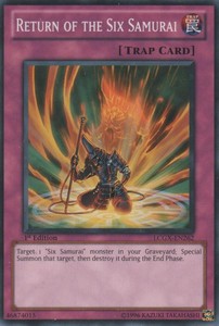 Return of the Six Samurai - LCGX-EN262 - Common - 1st Edition x3 - Lightly Playe