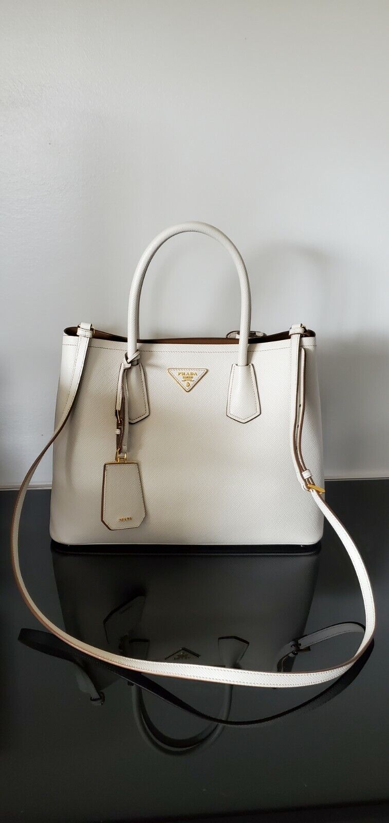 Prada Saffiano Cuir Medium Double Bag