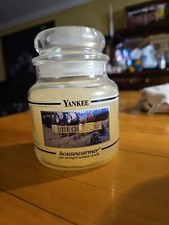 Yankee Candle White Christmas Black Band 14.5oz. Jar Rare Label