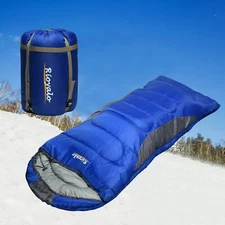 Adult Cold Weather Sleeping Bag For Big & Tall w/t Sack - 0 degree Waterproof 4S