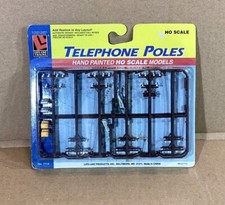 HO Scale Model Train Telephone Poles Life Like Trains - No. 1114 - NOS