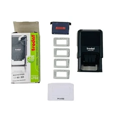 Trodat Original Trodat Printy 4750 Date Stamp with Text Blue/Red Ink 2023-2034