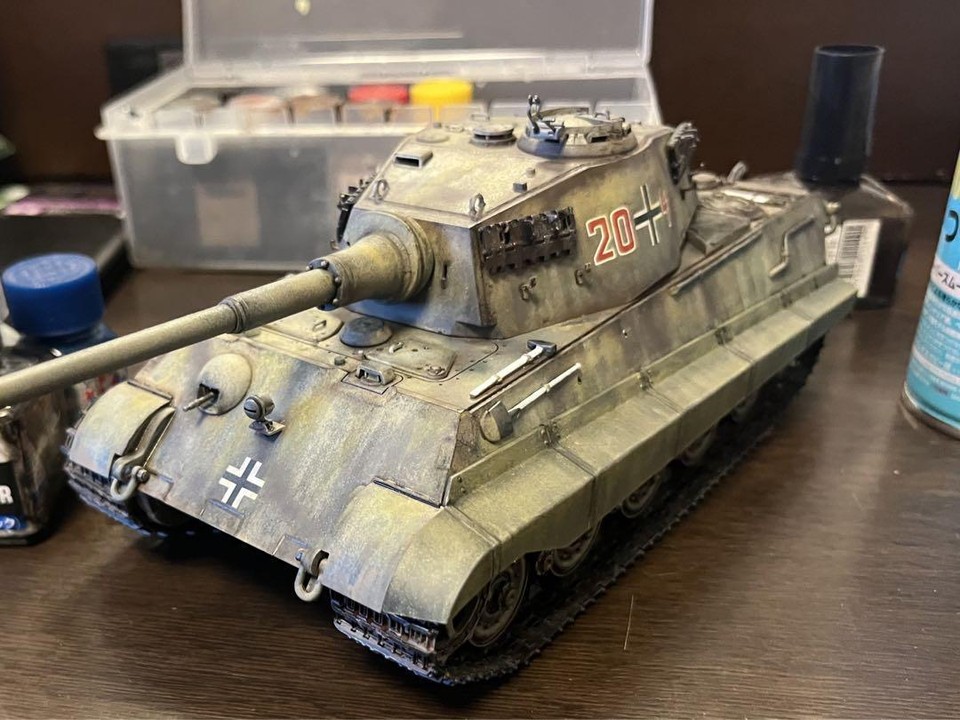Built & Painted Tamiya 1/35 King Tiger Panzer VI German Army Tank eBay