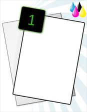 Image of White Inkjet GlossJet Labels | A4 JetGloss Paper Labels | Inkjet Printer Labels