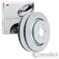 2X Nk Bremsscheiben 302Mm BelÜFtet Hinten Passend FÜR Volvo S60 S80 V60 V70