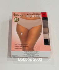 Felina Women's 5-Pack Pima Cotton Wide Waistband Hipster, Multicolor, Size M
