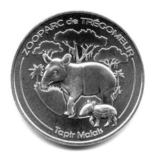 22 TREGOMEUR Tapir malais, Couleur argent, 2026, Monnaie de Paris