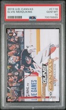 2019-20 Elvis Merzlikins Upper Deck Young Guns CANVAS Rookie PSA 10 GEM MINT