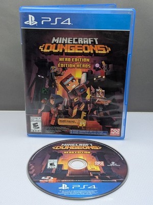 Minecraft Dungeons Hero Edition (Sony PlayStation 4, 2021) PS4 Light Scratches 
