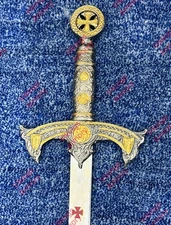 Templar Knights Royal movie Replica Stainless Steel sword With Sheath Gift