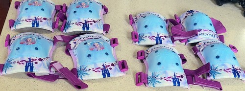 Pre-Loved Disney Girls Frozen Themed (4) Elbow & (4) Knee Pads Ages 3-7📌 - Picture 3 of 5