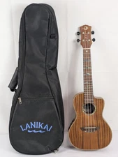 LUNA UKULELE UKE HTC KOA High Tide Concert Uke A/E w/ Preamp & Gig B (EC2037402)