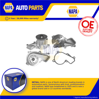 Water Pump fits KIA SOUL Mk2 2.0 2014 G4NA Coolant NAPA 251002E000 369103D000