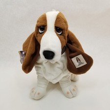 Vintage Hush Puppies Basset Hound Plush Dog W/ Tag. Born 1958 Approx 10 inch.