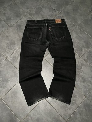 Vintage Levis Jeans 501 Straight Leg Regular Standard Schwarz