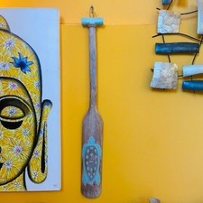 Tartaruga pagaia decorativa in stile etnico remo