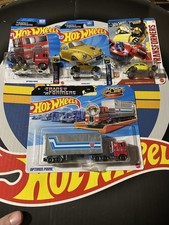 Hot Wheels Transformers Optimus Prime Track Fleet Bumblebee Lot of 4