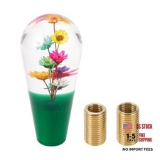 Flower Shift Knob Universal Gear Shifter Knob Acrylic Stick Shifter Lever Green