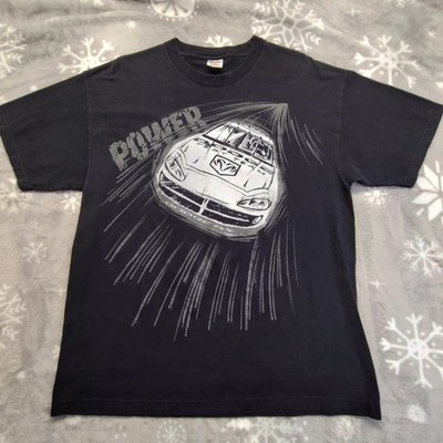 Vtg Dodge R/T Test Team Nascar T Shirt Men XL Breakthrough Graphic Monochromatic