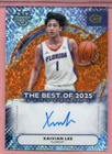 Xaivian Lee 2025-26 Bowman U Best Of Orange Mini Diamond Auto 18/25 Gators
